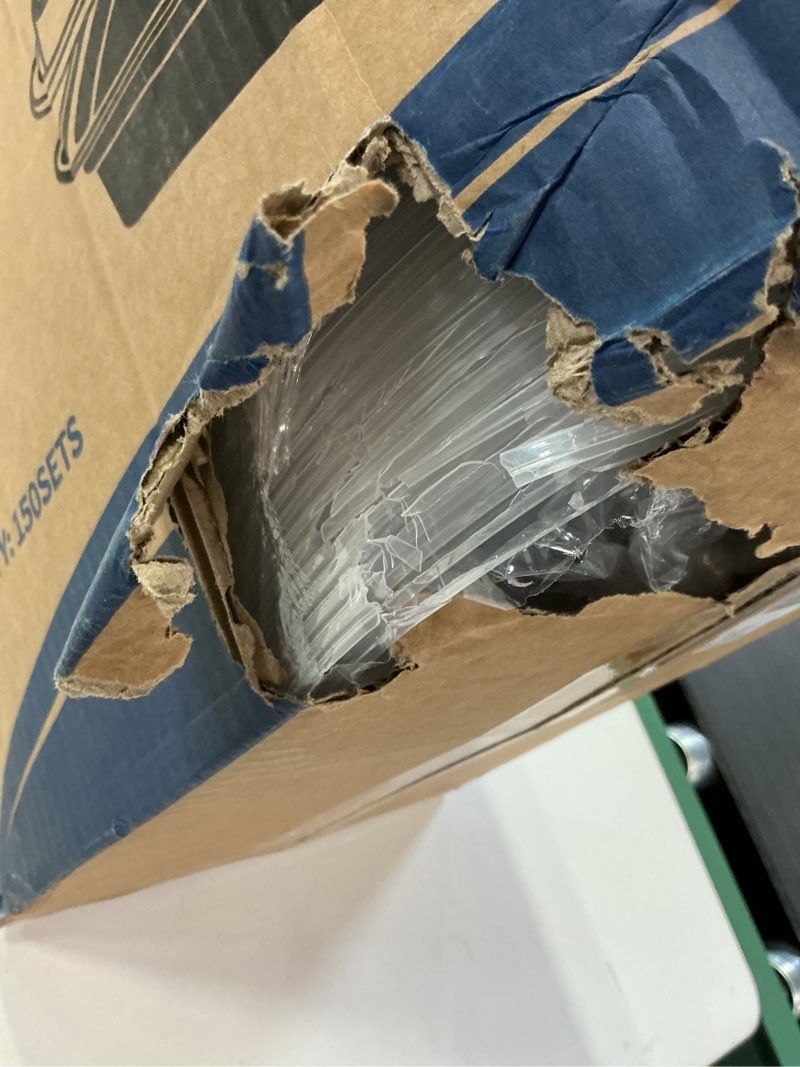 Condition photo showing Good Condition for Freshware Meal Prep Containers [150 Pack] 1 Compartment with Lids, Food Storage Containers, Bento Box, BPA Free, Stackable, Microwave/Dishwasher/Freezer Safe (24 oz) 1-Compartment, 150 Pack, 24 ounce