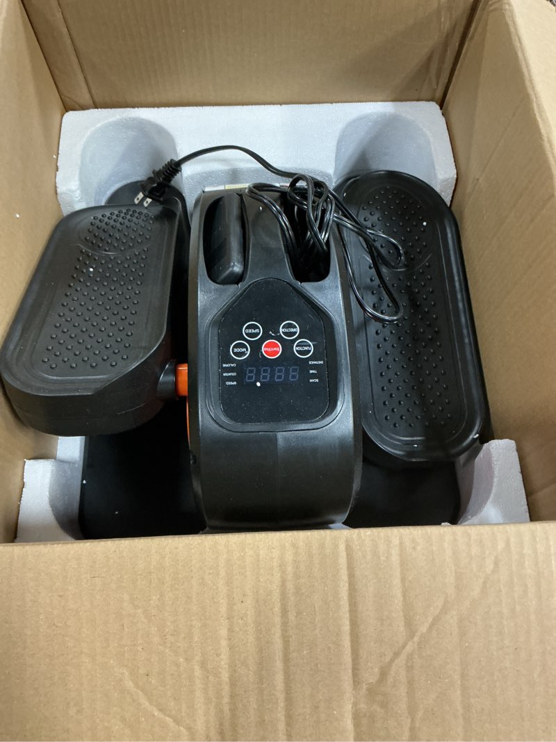 Condition photo showing Good Condition for Under Desk Elliptical Machine, Electric Elliptical Leg Exerciser for Seniors Fully Assembled, Quiet & Portable Electric Seated Pedal Exerciser with Remote Control & 12 Adjustable Speeds Small