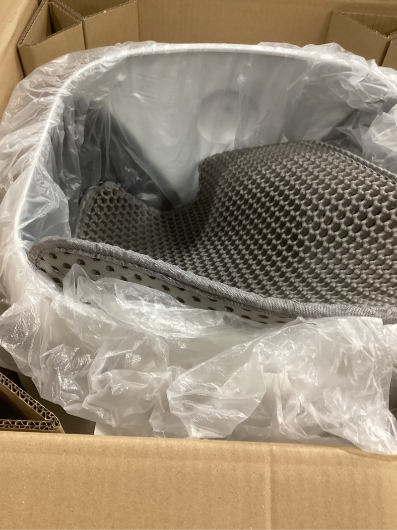 Condition photo showing Good Condition for Open Top Automatic Litter Box, Odor Control, Ready to Use, Self Cleaning Litter Box, Large Capacity with APP Control and Safety Sensor, Ellenpent, with Trash Bags/Waterproof Mat/Litter Mat