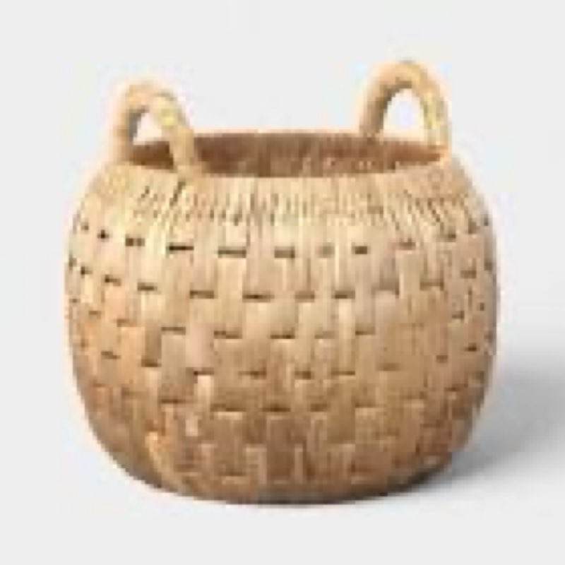 Round Vertical Chunky Weave Basket - Threshold