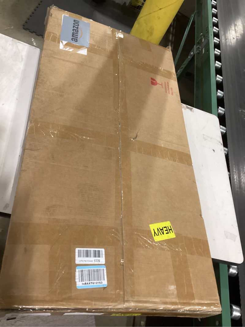 Condition photo showing Good Condition for Coffee Table 39 in Rustic Center Table with X-Design Wooden Pedestal for Living Room, Space Saving, Rectangle Home Office Tea Accent Table for Apartment, Dark Oak Black 39 inch Dark Oak Black