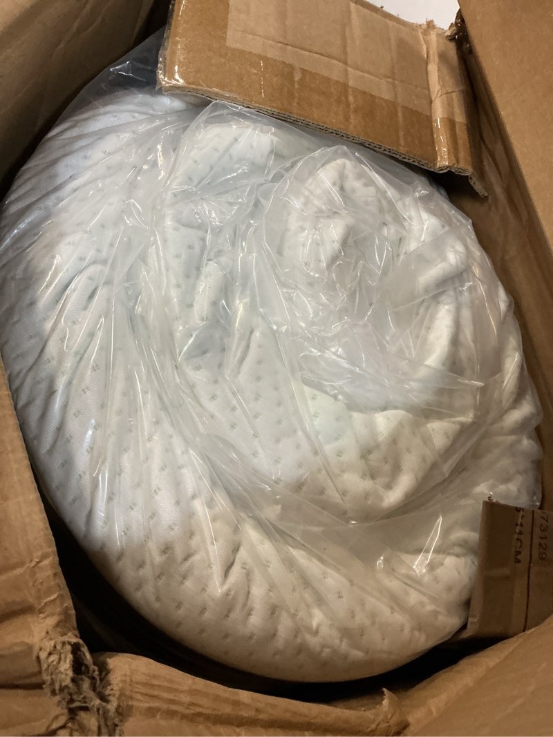 Condition photo showing New/Like New for zinus 6 inch twin green tea memory foam mattress [new version], fiberglass free, medium firm feel, zoned pressure relief, certified safe foams & fabric, mattress in a box white twin 6in small box