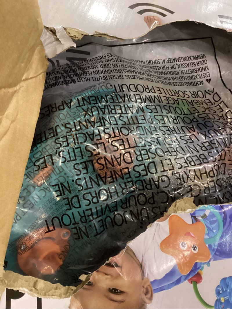 Condition photo showing New/Like New for Baby Einstein Neptune's Ocean Discovery Activity Jumper, Ages 6 months +, Max weight 25 lbs., Unisex