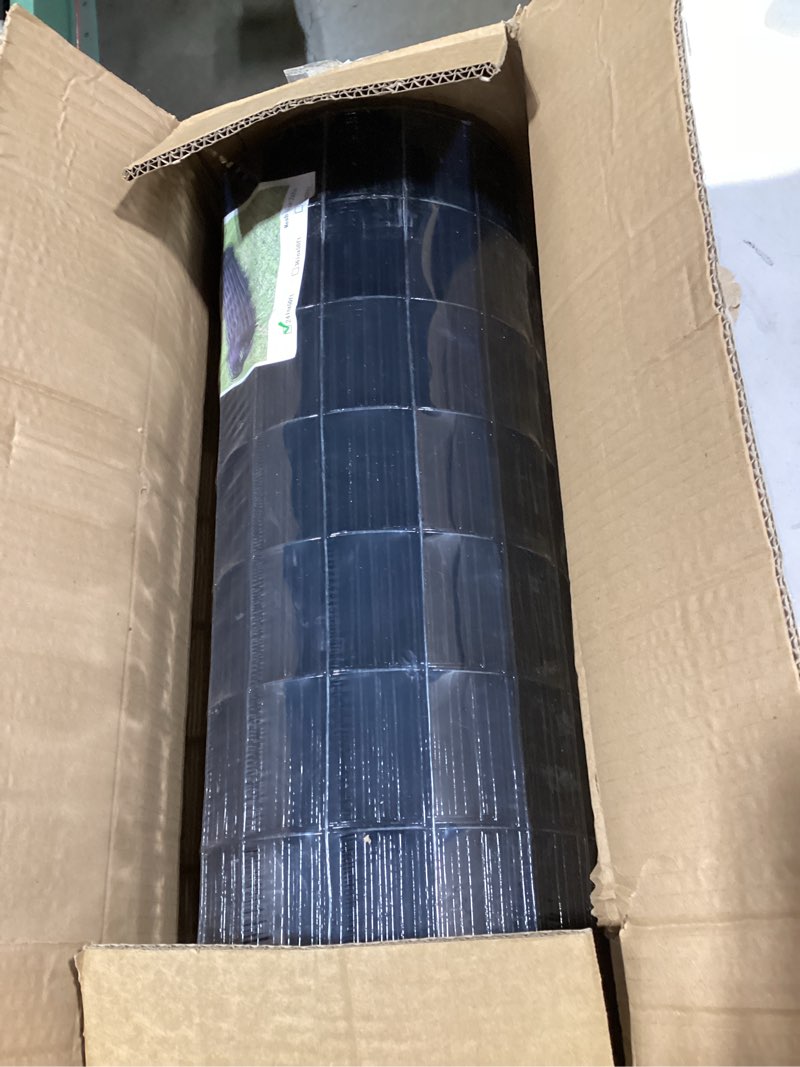 Condition photo showing New/Like New for Black Welded Wire Fence (2×3 Inch Mesh, 24"×50' 16Gauge) PVC Coated for Rust Resistance, Perfect for Garden Enclosures, Pet Fencing & Outdoor Barriers 2x3inch 24inx50ft