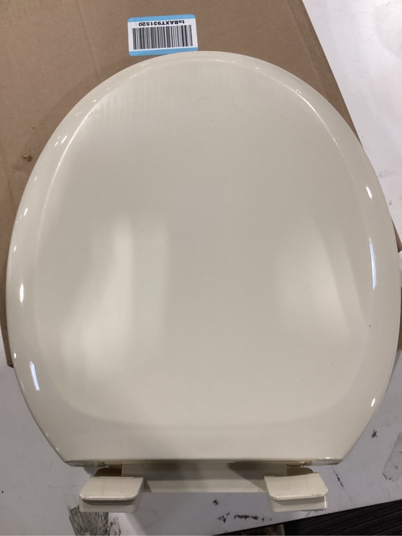 Condition photo showing Good Condition for highcraft premium round toilet seat with slow-close design, adjustable hinges & quick removal mechanism - molded plastic toilet seat - fits standard round toilets - toilet seat in bone/beige round bone
