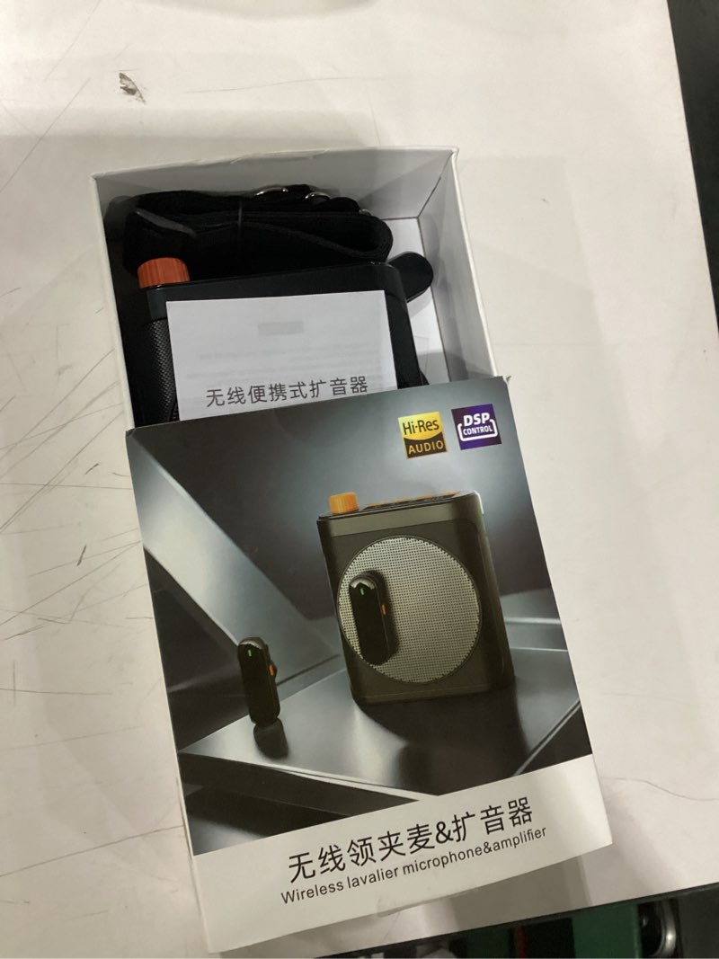 Condition photo showing Good Condition for yayusi wireless voice amplifier for teachers with 2 magnetic lavalier mics, hands free mini portable microphone and speaker with lanyard, rechargeable teacher microphones for classroom/meetings/speech