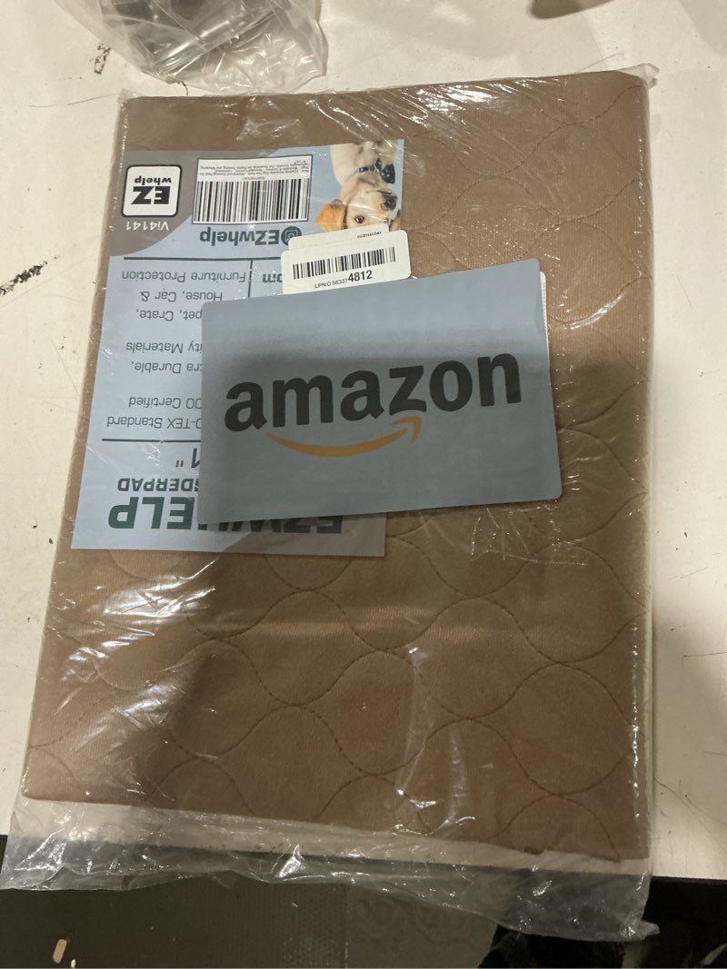 Condition photo showing New/Like New for ezwhelp reusable dog pee pads - waterproof training pads for dogs - washable & sanitary - rounded corners - laminated, lightweight, durable - pet essentials for puppy training and whelping - 41" x 41" 41x41 inch (pack of 1, rounded corners)