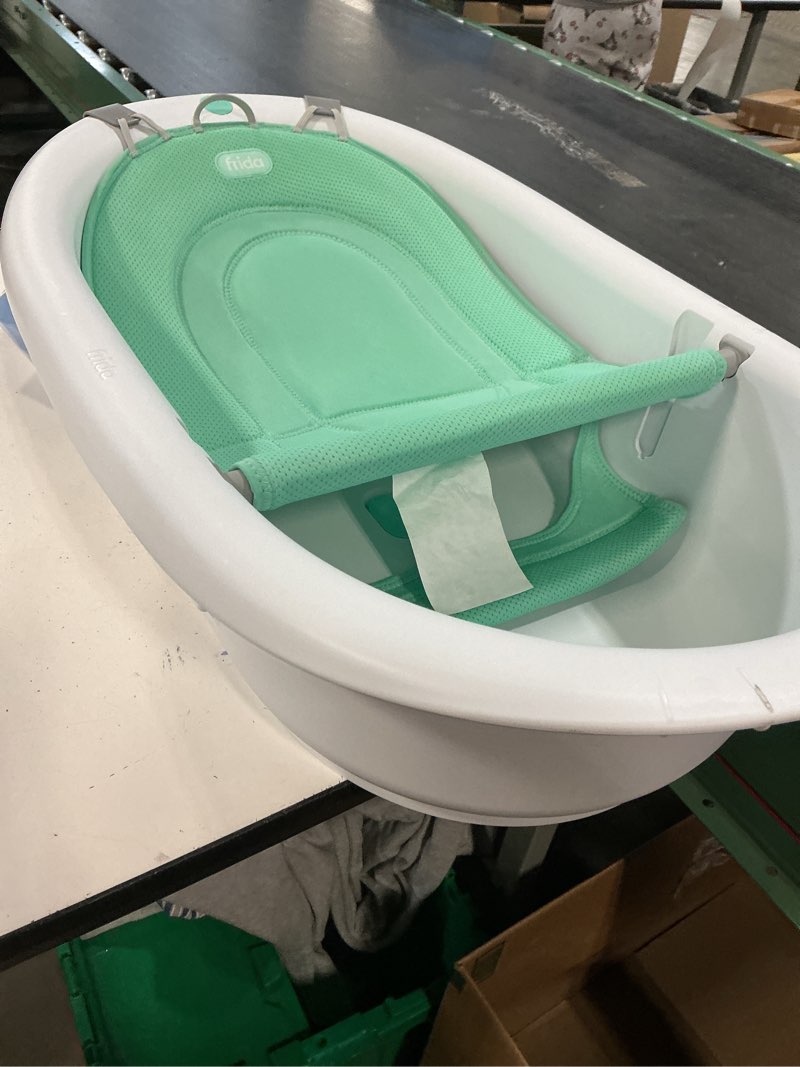 Condition photo showing Good Condition for frida baby 4-in-1 grow-with-me baby bathtub, baby tub for newborns to toddler with removable bath seat & backrest for bath support in tub bath tub