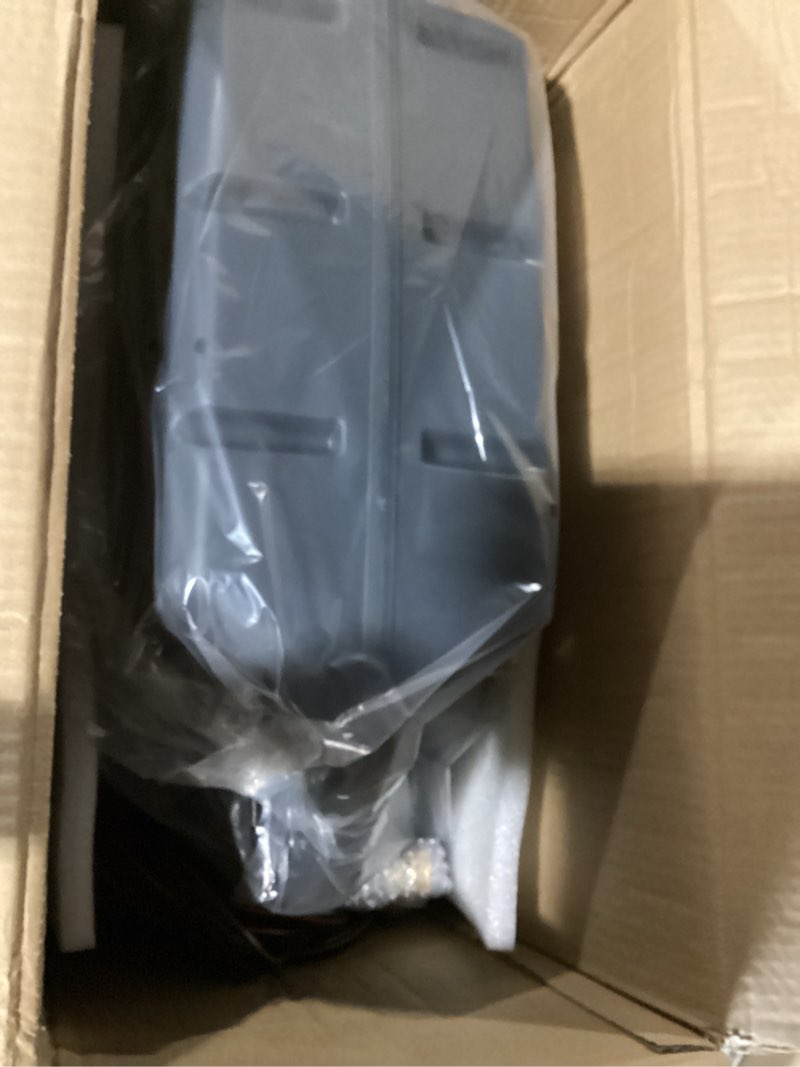Condition photo showing Good Condition for giraffe tools retractable garden hose reel with 14mm-100ft water hose, plastic bracket, wall mounted, light grey