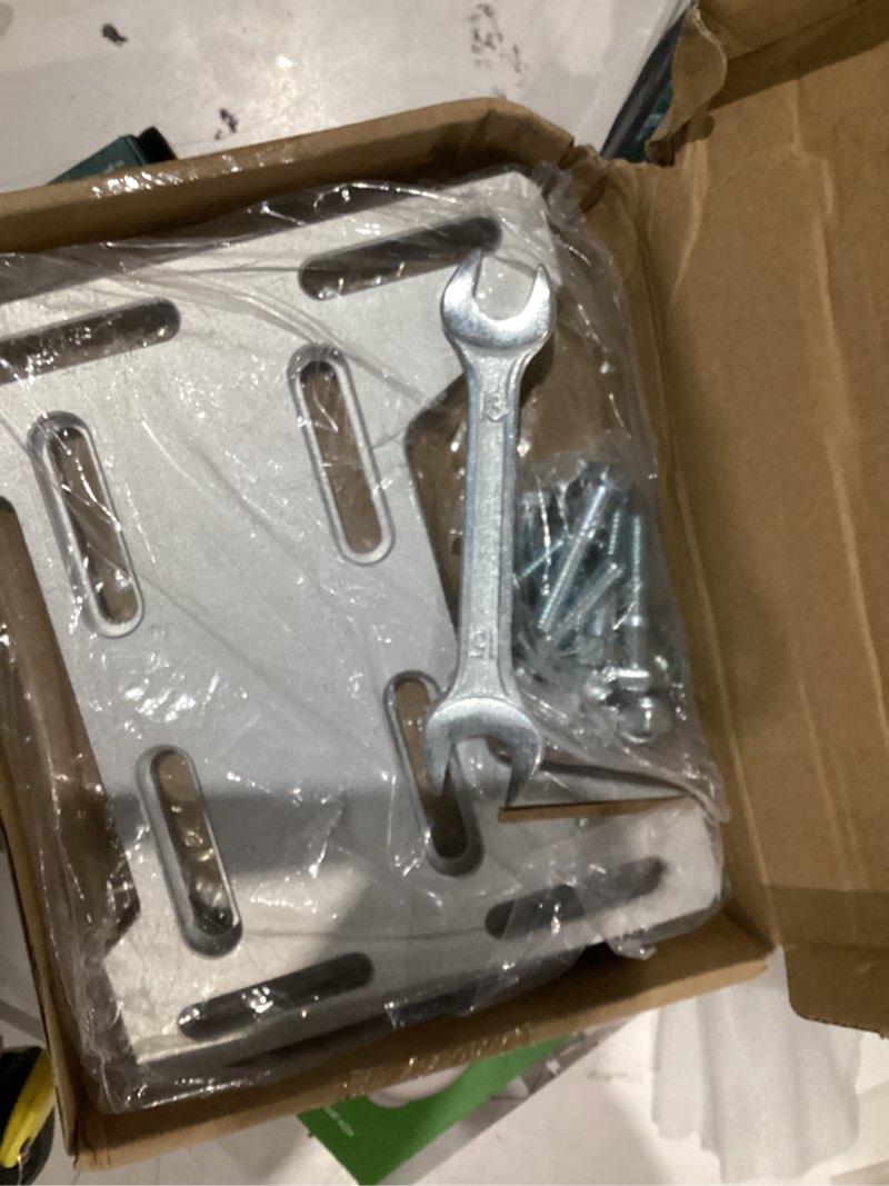 Condition photo showing As Is for mini bike mount plate adapter bracket compatible with predator 79cc 97cc 100cc 212cc coleman ct100u cc100x baja doodlebug db30 motovox mbx10 mbx11 for 4 stroke engine parts (silver)