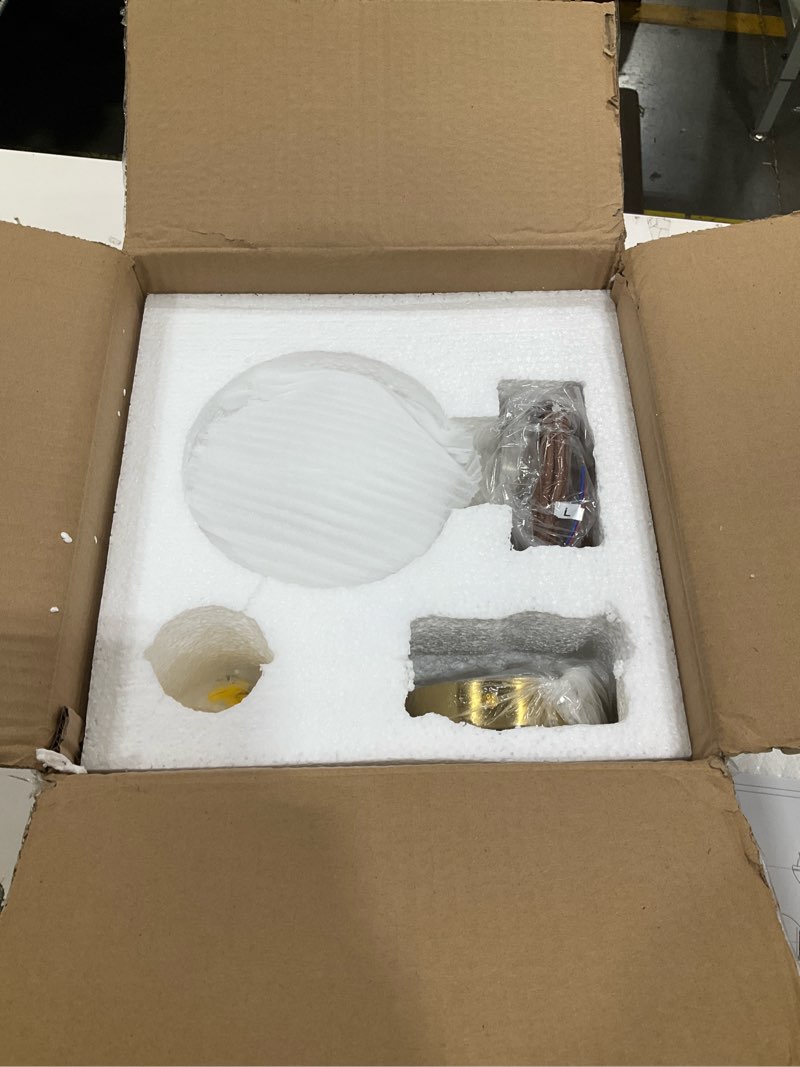 Condition photo showing New/Like New for natural alabaster pendant lights kitchen island, d-5.9in white pendant light fixture, light pendant marble globe shade white for bedroom, bathroom, dining room, living room
