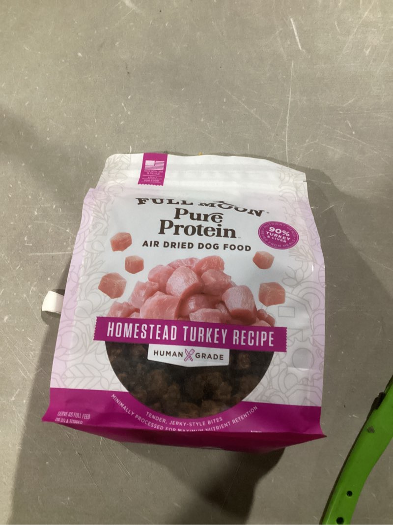 Condition photo showing Good Condition for Full Moon Pure Protein Air Dried Dog Food | Homestead Turkey Recipe 2lb 2 Pounds (Pack of 1)