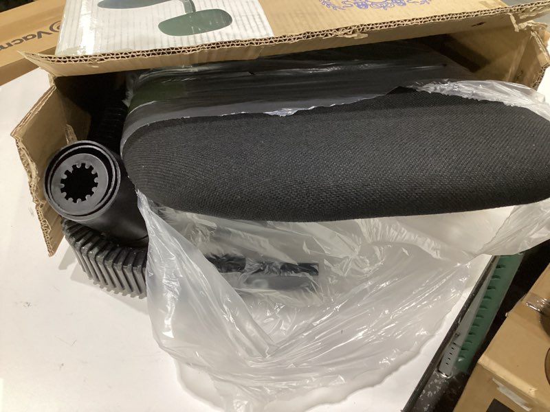 Condition photo showing Good Condition for Hodedah Armless, Low-Back, Adjustable Height, Swiveling Task Chair with Padded Back and Seat in Black