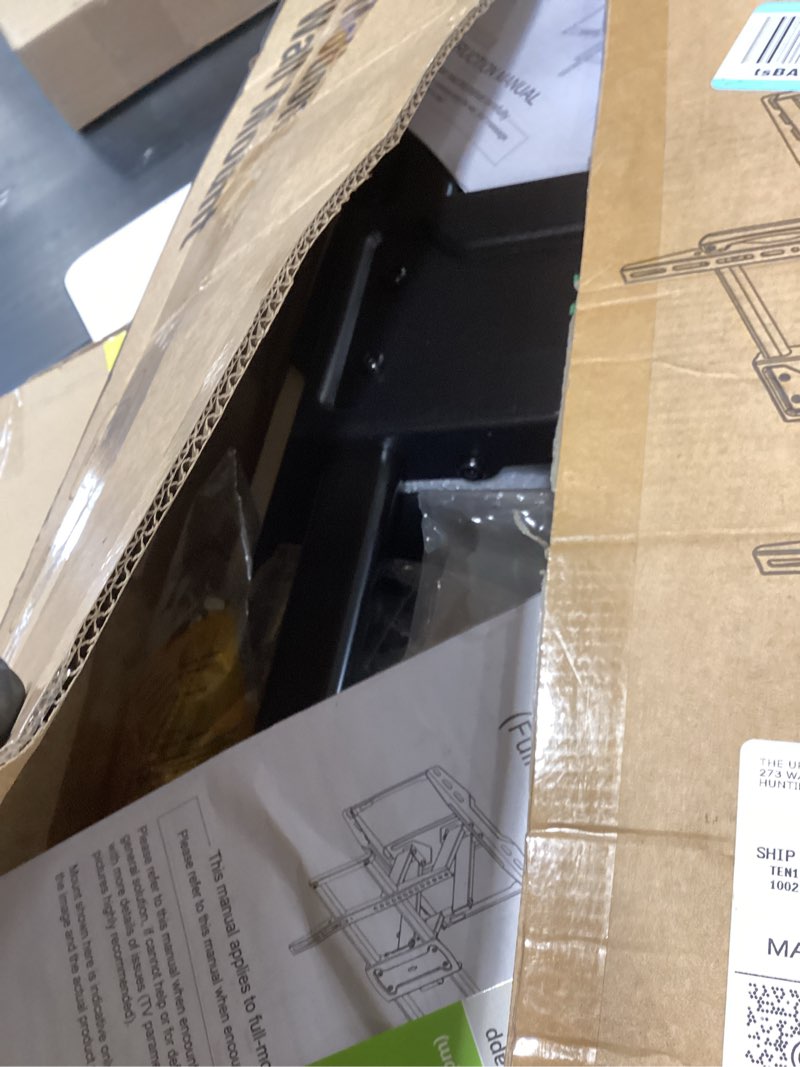 Condition photo showing Good Condition for usx mount ul listed heavy duty tv wall mount for 42-97" tvs up to 150lbs with 8" sliding design, ultra-large tv mount bracket for up to 24" studs with swivel, tilt & leveling, max vesa 600x400mm 42-97inch vesa 600*400 8" sliding