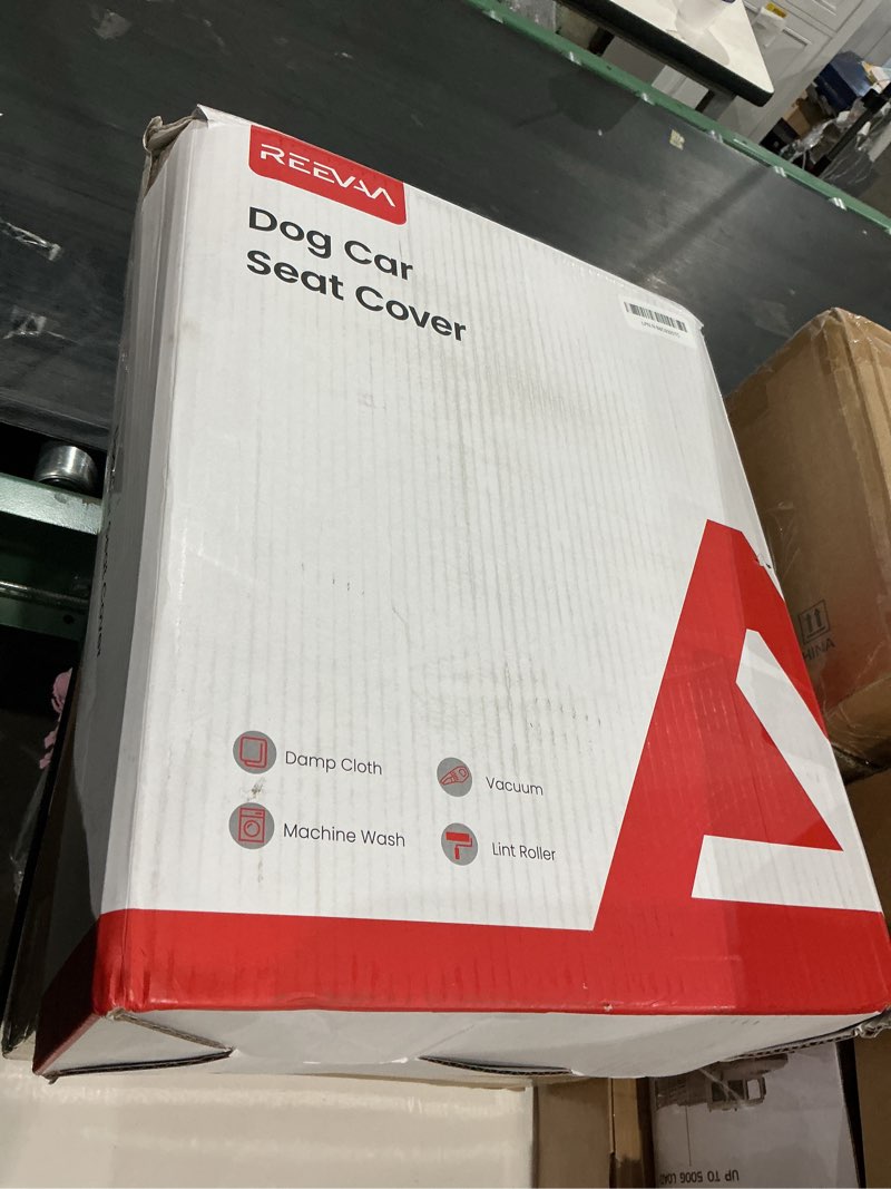 Condition photo showing Good Condition for reevaa dog truck seat cover for back seat, hard bottom dog hammock for car, pet bed extender for 2-4 large dogs, waterproof seat protector, universal xl size fits for crew cab truck/suv, black black xl- full-size trucks, suvs