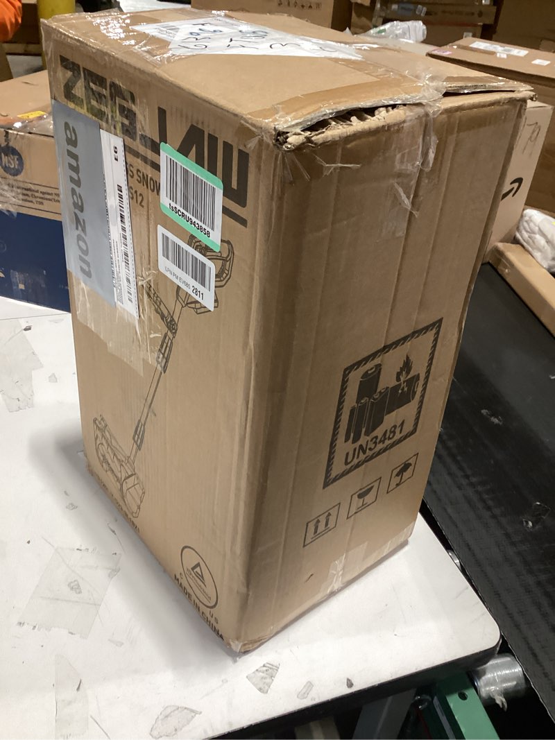 Cordless Snow Shovel, 12-Inch 20V Electric Snow Shovels, Snow Shovel for Driveway with Directional P