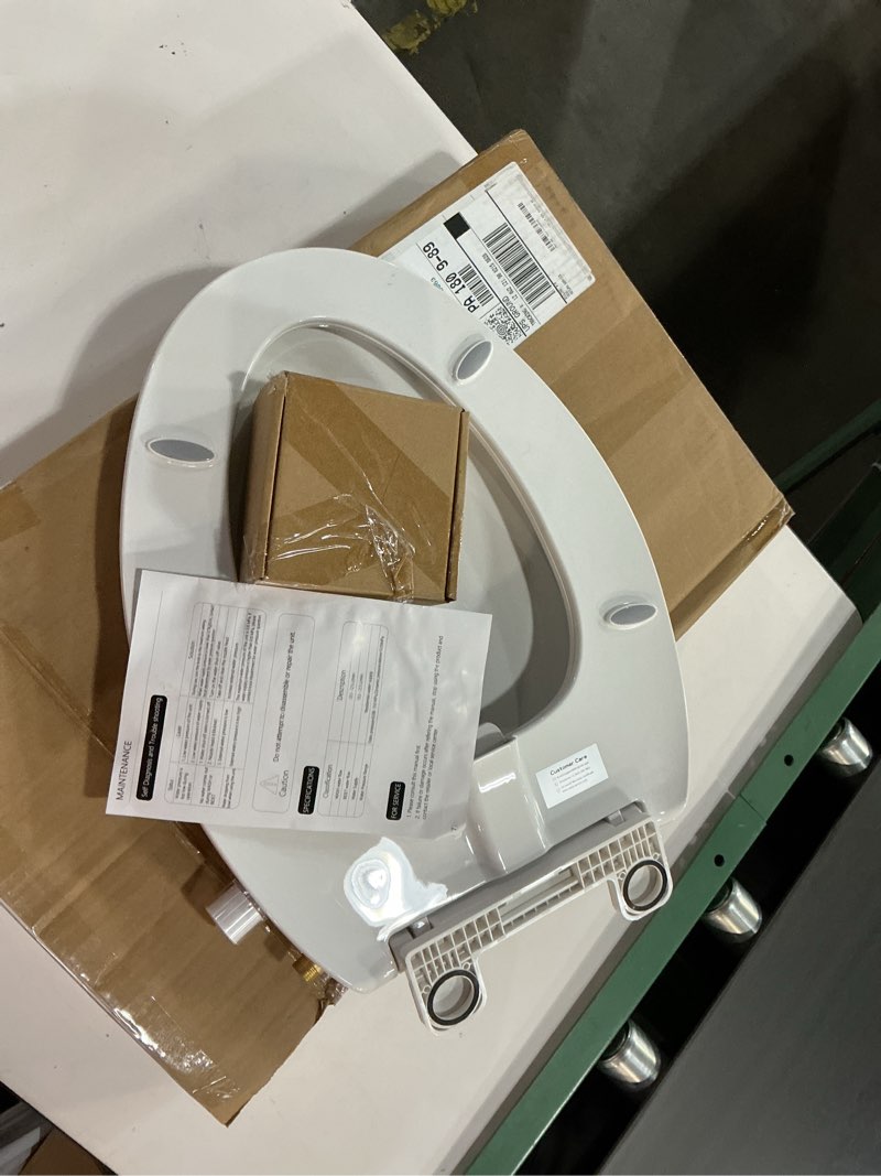 Condition photo showing Good Condition for Elongated Bidet Toilet Seat – Non-Electric, Slow-Close Lid, Adjustable Water Pressure, Self-Cleaning Dual Nozzles for Frontal & Rear Wash – Hygienic Fresh Water Bidet Seat with Brass Inlet (Elongated)