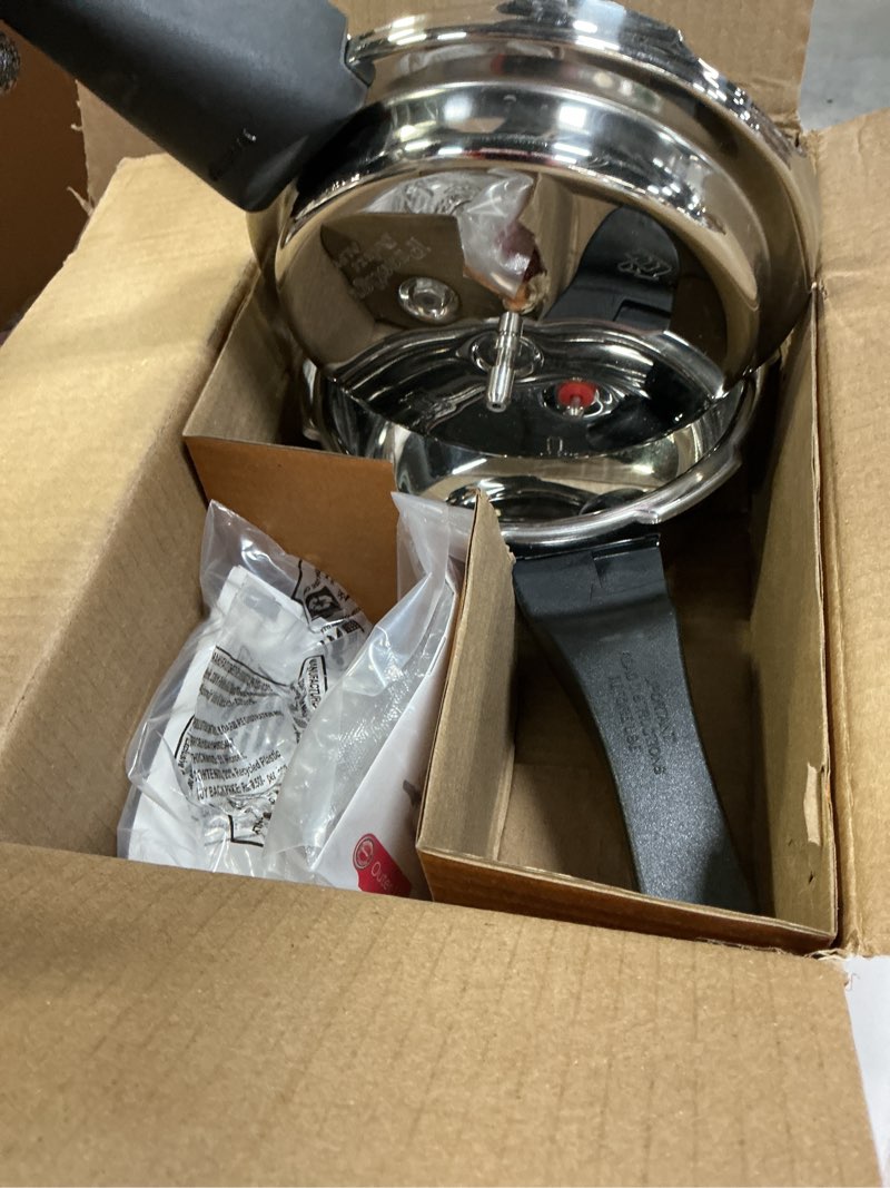Condition photo showing As Is for Prestige Deluxe Alpha Stainless Steel Pressure Cooker, 2 Liters/2.11 Quarts