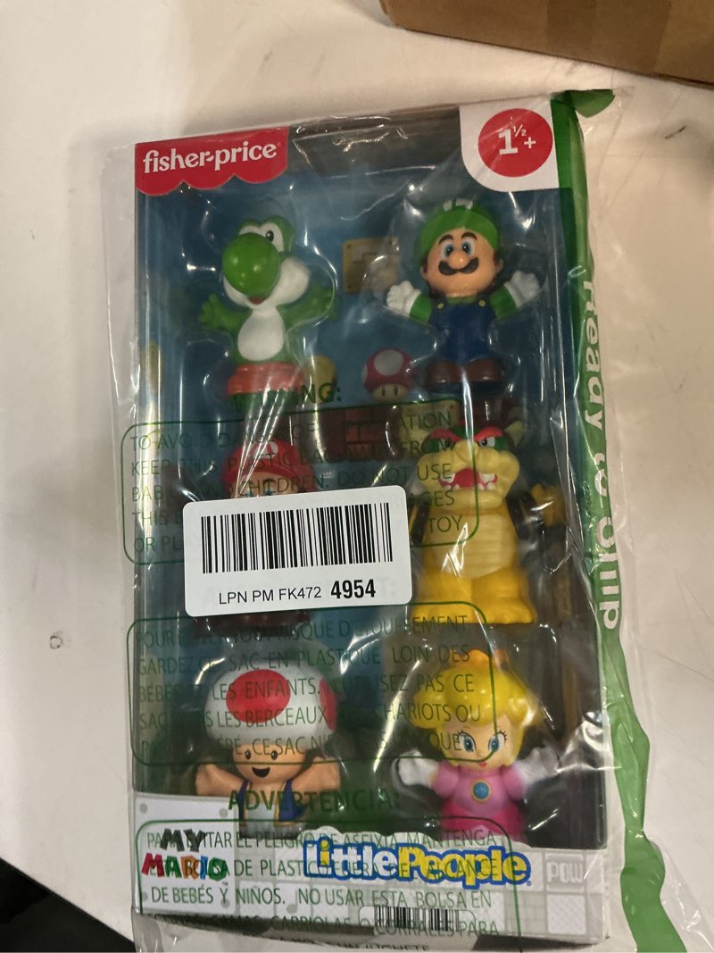 Condition photo showing New/Like New for fisher-price little people toddler toy my mario bowser’s airship playset with figure for preschool pretend play kids ages 18+ months
