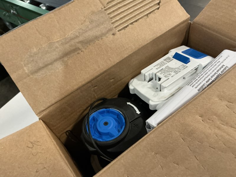 Condition photo showing As Is for hart 20-volt 2-inch 18-gauge battery-powered brad nailer kit, (1) 1.5ah lithium-ion battery