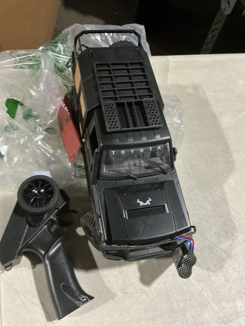 Condition photo showing As Is for rc rock crawler rc truck 4x4 1/12 scale remote control crawler mn82s toyota land cruiser off road vehicle all terrain proportional throttle steering 280 motor upgraded chassis adult