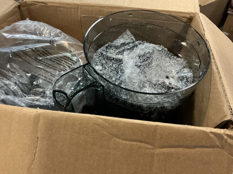 Condition photo showing As Is for Food Processor and Blender Combo, 88 oz Food Chopper for Meat, Vegetable and Dough, 70 oz 700W Glass Jar Blender with 2 Speeds and Pulse for Smoothie, Nutrient Extractions, and More [Upgrade] Black [Upgrade]