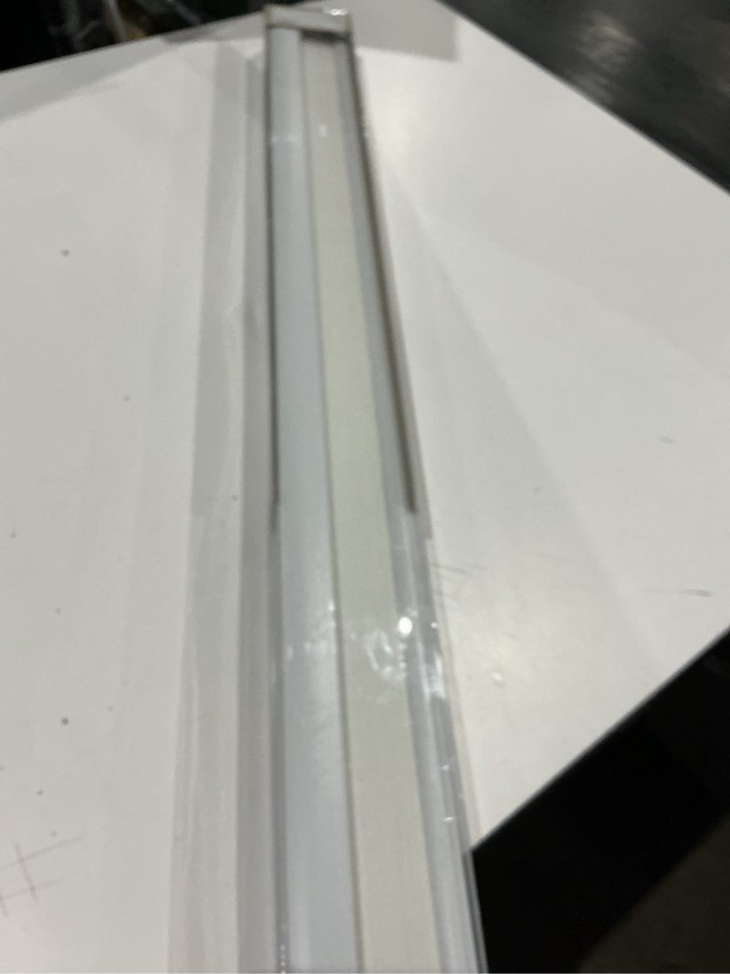 Condition photo showing As Is for allen + roth 36-in x 72-in white light filtering cordless cellular shade shade