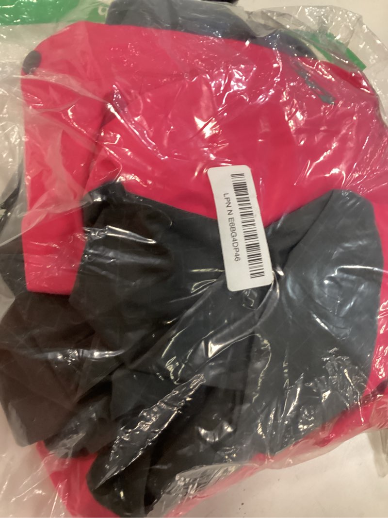 Condition photo showing New/Like New for diamond candy women's lightweight waterproof rain jacket with hood for hiking, travel and rainy days xx-large hot pink