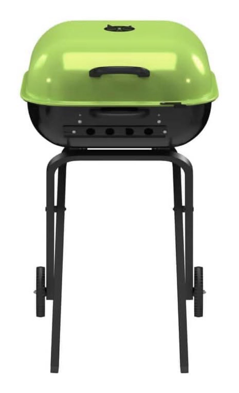 Americana Walk-A-Bout Portable Charcoal Grill, Green