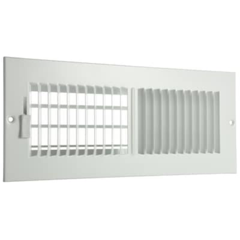 reliabilt 14-in x 6-in 2-way aluminum white sidewall/ceiling register