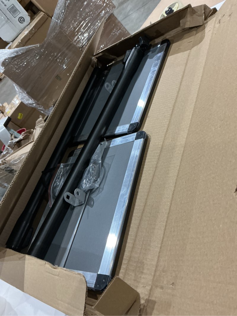 Condition photo showing Good Condition for 4 packs 8.5x11 inch sign stand - adjustable floor standing sign holder, pedestal poster stand for vertical & horizontal display, outdoor & indoor use for business & store signage - black black 8.5"x11"-4pack
