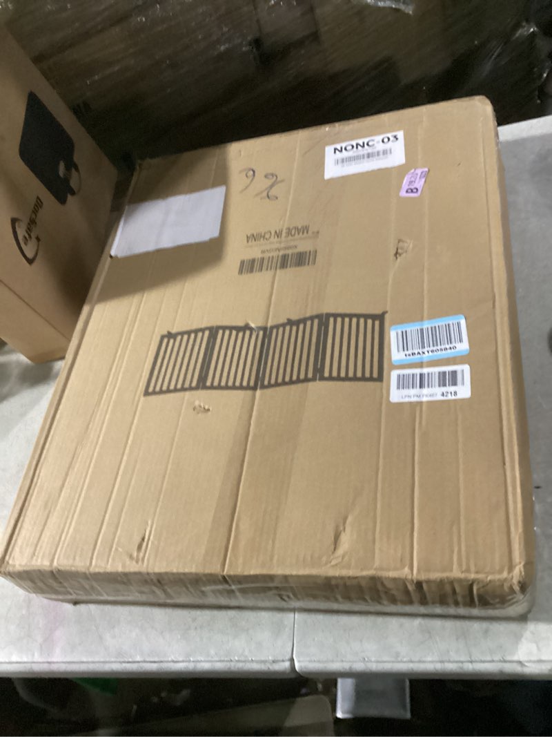 Condition photo showing New/Like New for dog gates wooden pet gate freestanding dog fence for the house,collapsible wood dog gates for stairs,indoor dog gate for doorways,house pet gate for dogs,23.6"" height-4 panels, burlywood