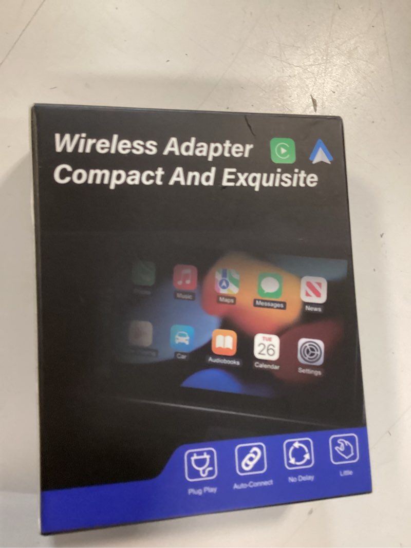 Condition photo showing Good Condition for 2026 aimoon mini wireless carplay adapter upgrade wired to wireless for carplay & android auto plug and play fast auto-reconnect stable control zero delay car play for iphone ios 10+ android 11+