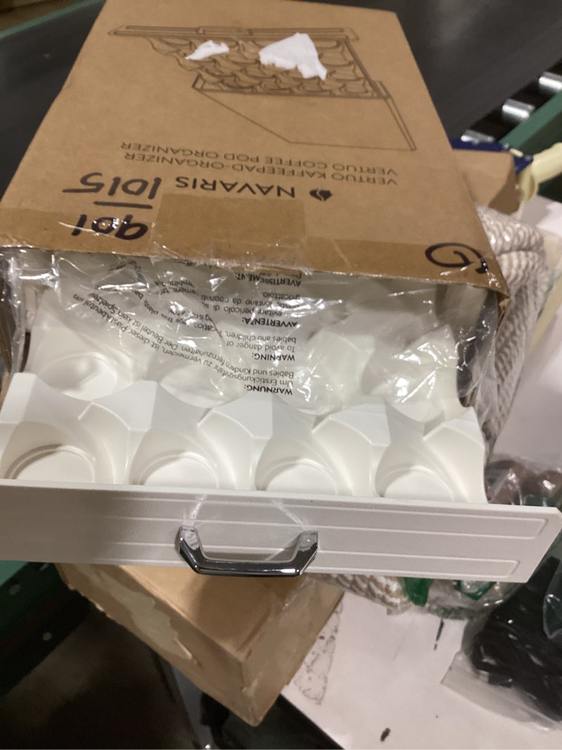 Condition photo showing Good Condition for Similar product K Cup Holder Drawer, Compatible with K-Cups, 30 Pods Capacity, K Pod Drawer Organizer for Countertop, Coffee Machine Base, Easy Installation (White)
