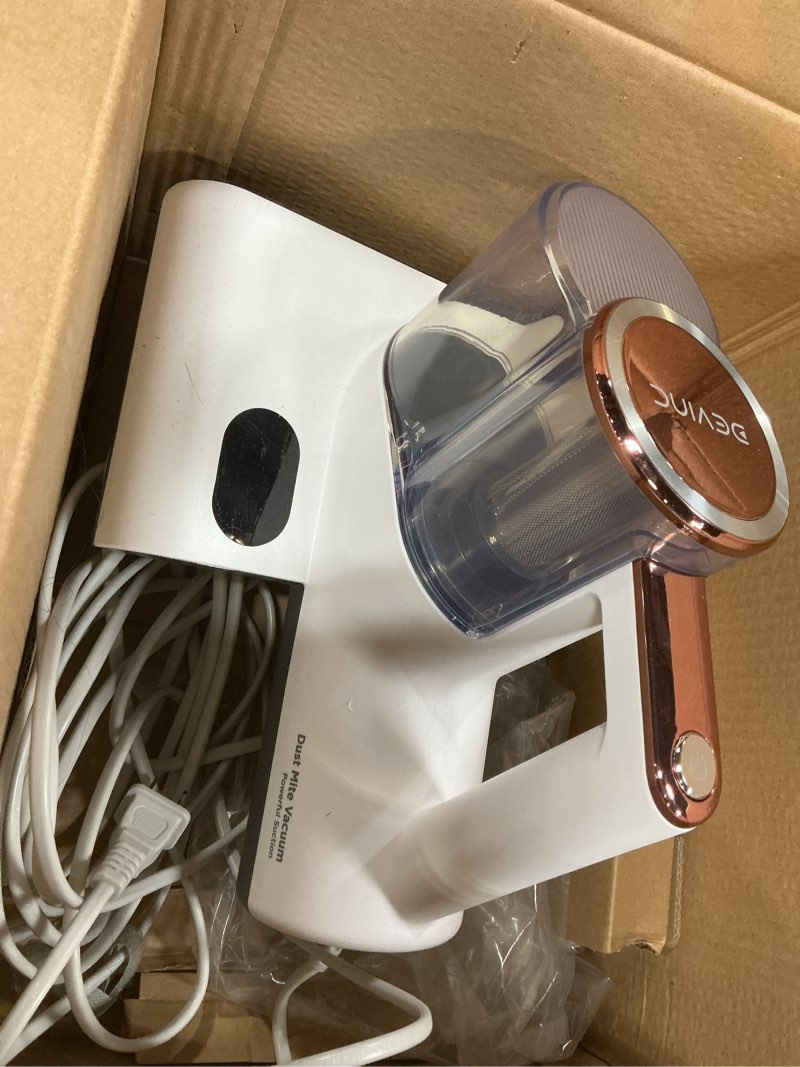 Condition photo showing As Is for DEVINC Mattress Vacuum Cleaner, 16 KPa Bed Vacuum Cleaner with 253.7nm UV-C Light, HEPA Filter & Heating Tech, Handheld Vacuums for Bed, Sofa, Couch, Crib, Fabric Surfaces(Corded)