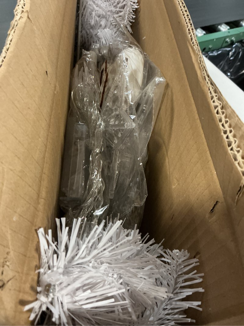 Condition photo showing Good Condition for 3ft Ramadan Moon Tree: Lighted Crescent Artificial Tree with Star String LED Eid Outdoor Decoration for Eid Ramadan Garden Home Bedroom Party Decor(Silver) Silver 3ft