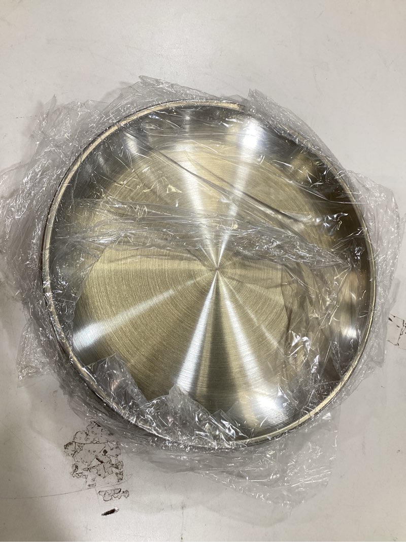 Condition photo showing New/Like New for cambuy stainless steel plates 9 inch 10 pcs metal dinner dishes plate set | reusable unbreakable lightweight non-toxin dishwasher safe bpa free dish set for home kitchen bbq restaurant outdoor camping
