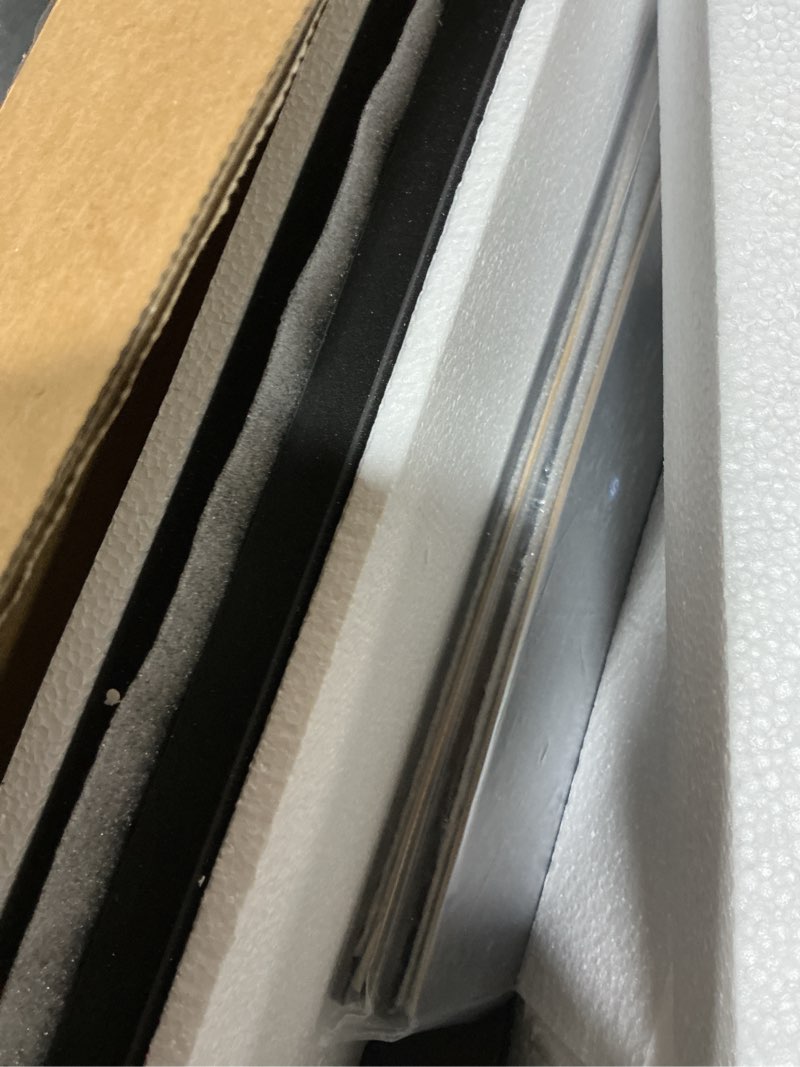 Condition photo showing Good Condition for Fenge Dual Monitor Stand, 42.5inch Long Monitor Stands Riser for 2 Monitors, Sliding Door with Storage Organizer Stand for Desk, 2 Tier Desk Shelf for Laptop, Pc, Printer, Computer, TV Black