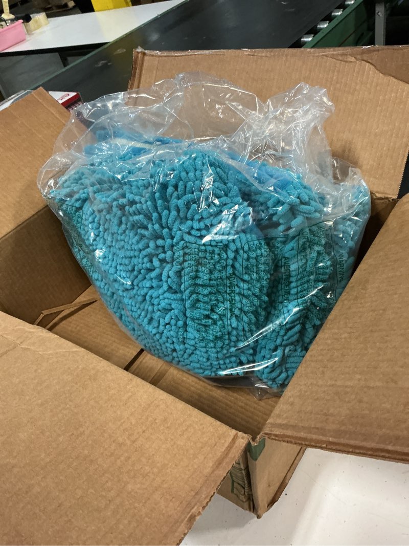 Condition photo showing Good Condition for H.VERSAILTEX Bathroom Rugs Non Slip Thick Shaggy Chenille Bathroom Rug Mat Set Extra Soft and Absorbent Striped Floor Rugs, 2 Piece, Machine-Washable, Eggshell Blue 20" x 32" Plus 17" x 24" Eggshell Blue