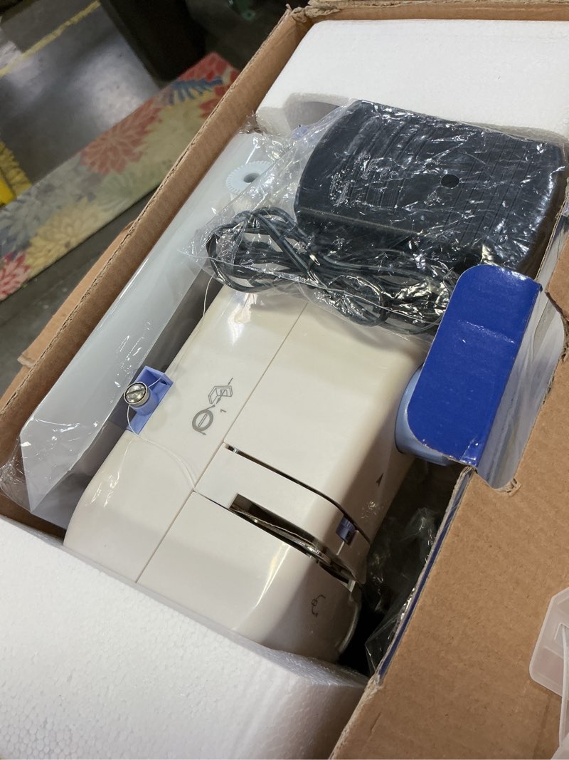 Condition photo showing As Is for portable tabletop beginner mini sewing machine for home use, compact & easy-to-use sewing machine for quick repairs, diy crafts & alterations, giftable sewing machine for beginners, kids & adults