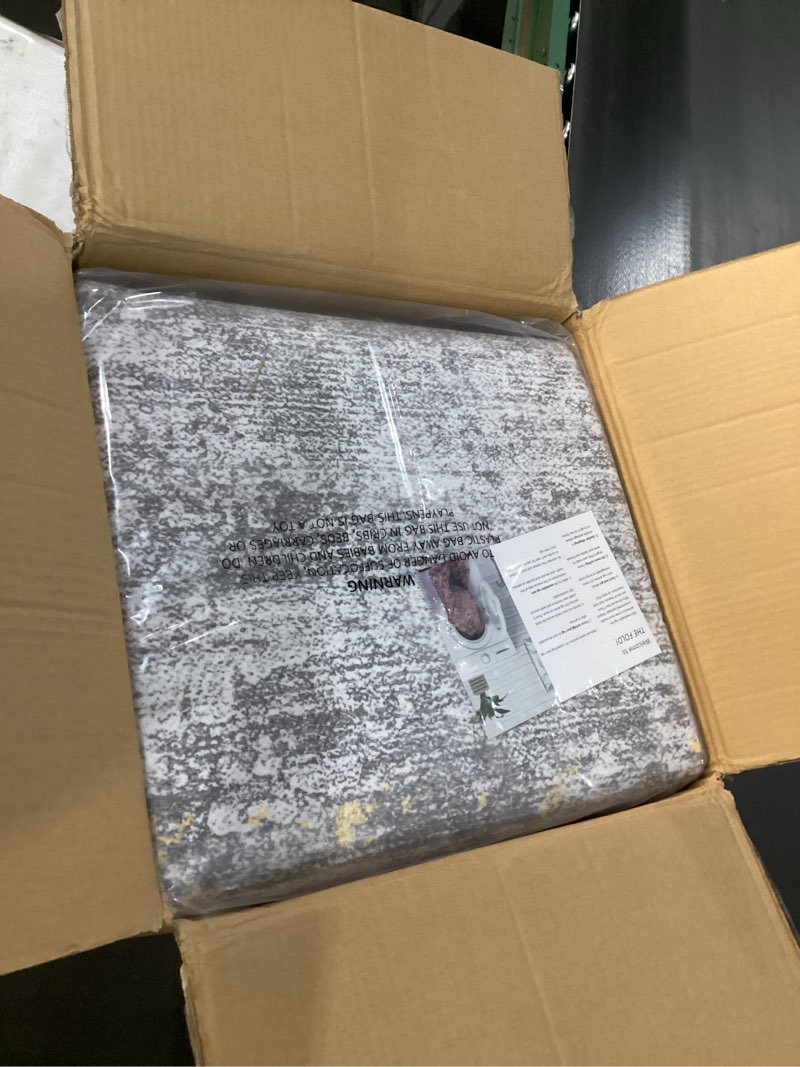 Condition photo showing New/Like New for HOMBYS Modern Area Rug for Living Room Bedroom, Large Boho Floor Carpet with Non-Slip Backing for Indoor Office Dining Room, Abstract Home Deco Non-Shedding, Machine Washable (Khaki, 9x12 ft) 9' x 12' (Rectangular) Khaki