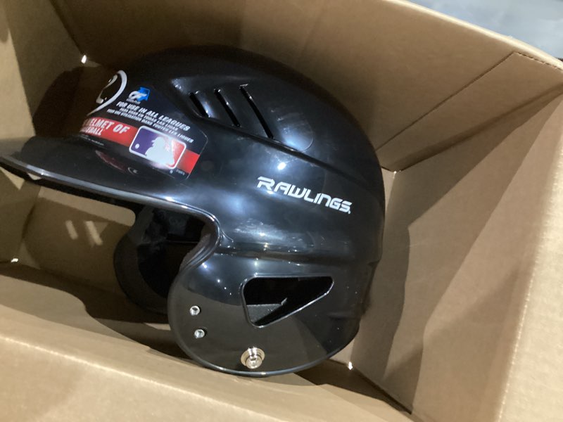 Condition photo showing Good Condition for rawlings | coolflo batting helmet | facemask option black one size | 6 1/2" - 7 1/2"