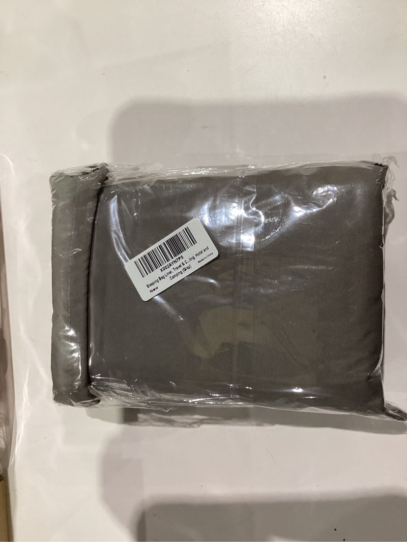 Condition photo showing New/Like New for Travel and Camping Sheet Sleeping Bag Liner - Lightweight Compact and Portable Adult Sleeping Bag - Ideal for Traveling,Hostels and Camping Brownish gray
