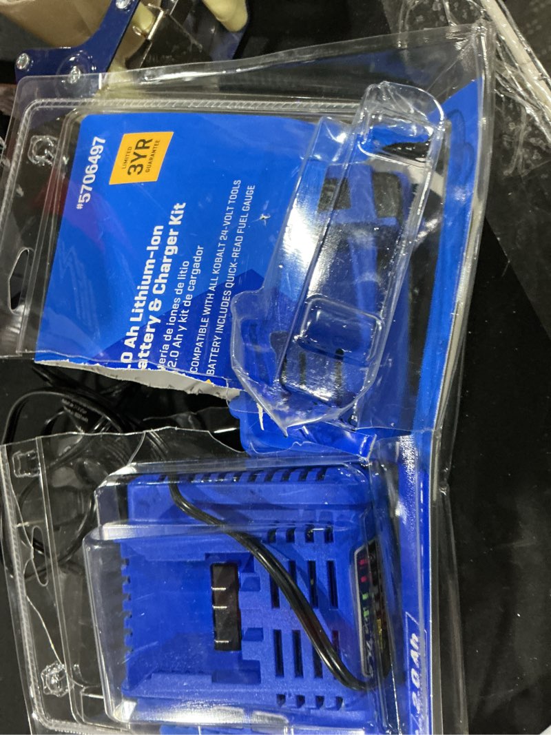 Condition photo showing As Is for SAPBJ 2 Pack 24V 6.0Ah Battery for Kobalt, Compatible with Kobalt 24 Volt Max Cordless Power Tool Model KB624-03 KB524-03 KB424-03 KB224-03 KB124-03 0673802 1051230 Lithium-ion Replacement Bateria