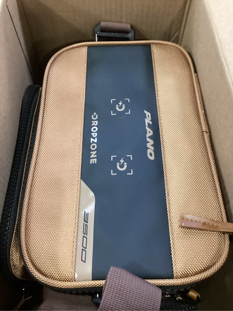 Condition photo showing New/Like New for plano guide series tackle bag | premium tackle storage with no slip base and included stows 3500 3500 tackle bag
