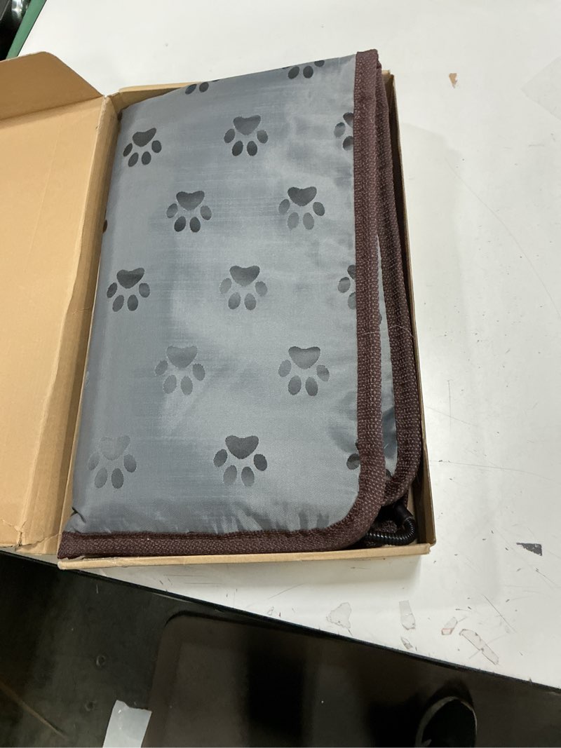 Condition photo showing As Is for Large Dog Heating Pad 34x21in with Smart Thermostat Switch and Power Line Protection Tube,Obtained MET and UL Dual Certification,Waterproof Pet Heating pad, Suitable for Dogs of All Ages Paw Print 34.0"L x 21.0"W x 0.5"Th