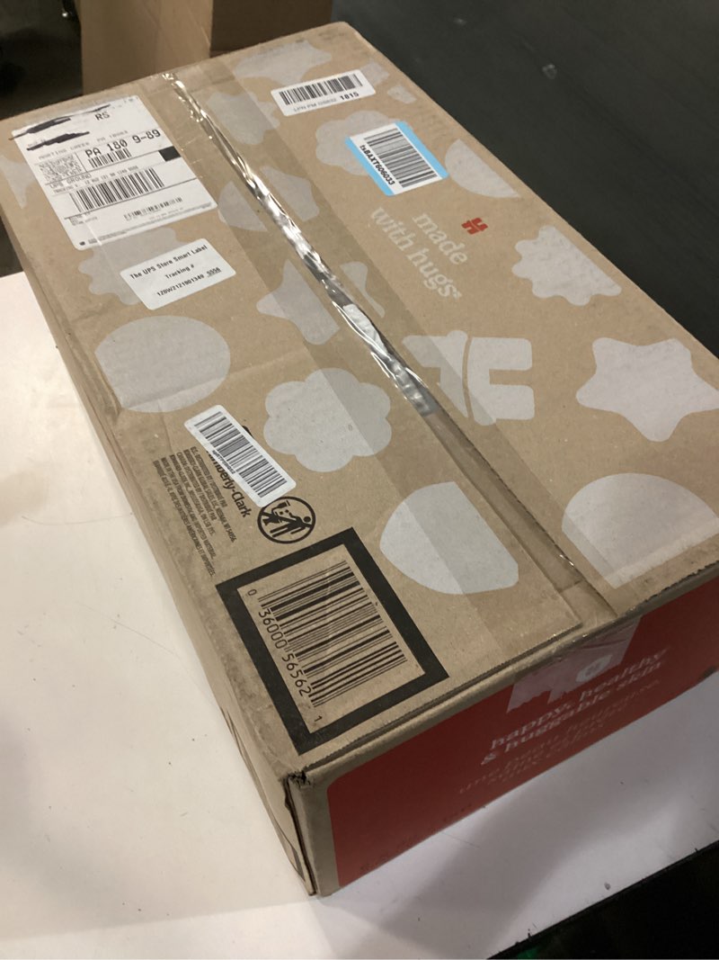 Condition photo showing New/Like New for huggies size 4 diapers, skin essentials baby diapers, size 4 (22-37 lbs), 150 count (6 packs of 25), packaging may vary size 4 150