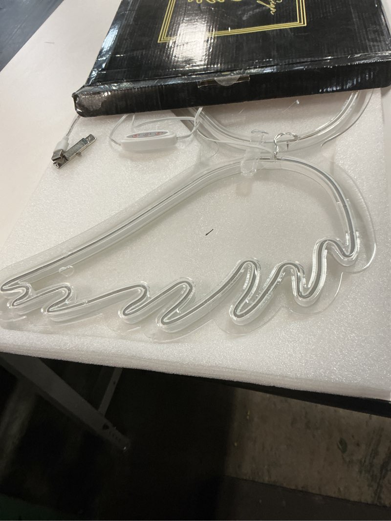 Condition photo showing Good Condition for Ulalaza Neon Light Sign LED Night Lights USB Operated Decorative Marquee Sign Bar Pub Store Club Garage Home Party Decor (white)
