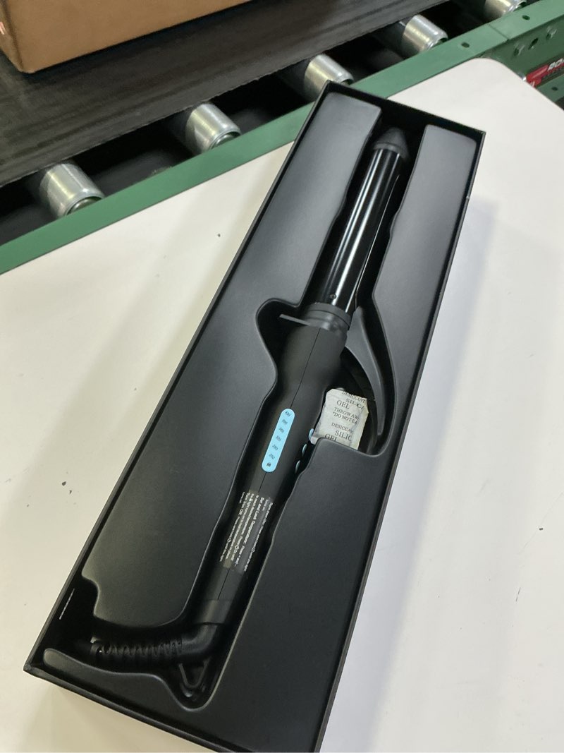 Condition photo showing Good Condition for bio ionic long barrel curling iron with moisture heat technology & nanoionic mx versatile curling wand - multiple barrel sizes for tight, classic, loose & soft curls 1.5 inch (soft curls) black