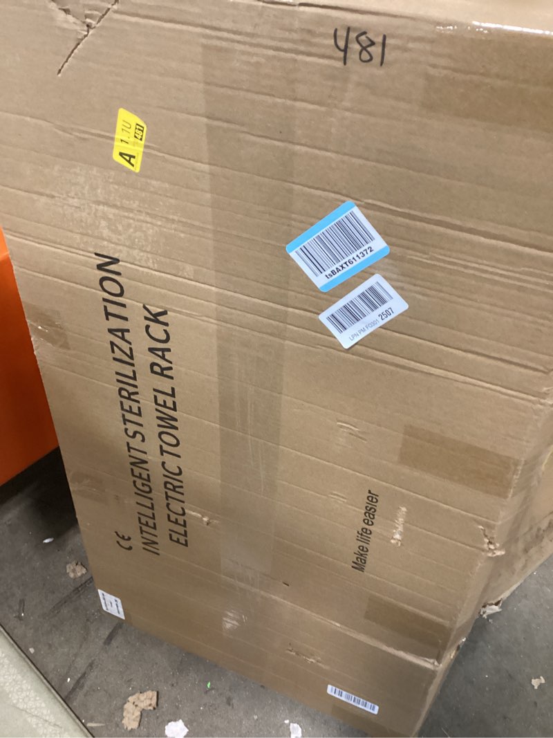 Condition photo showing New/Like New for Heated Towel Rack for Bathroom Towel Warmer Racks Wall Mounted with Timer & Temperature Multi-Level Adjustments with 10 Bars for Bathroom Shower Hot Tub Spa(Black) Black 10 bars